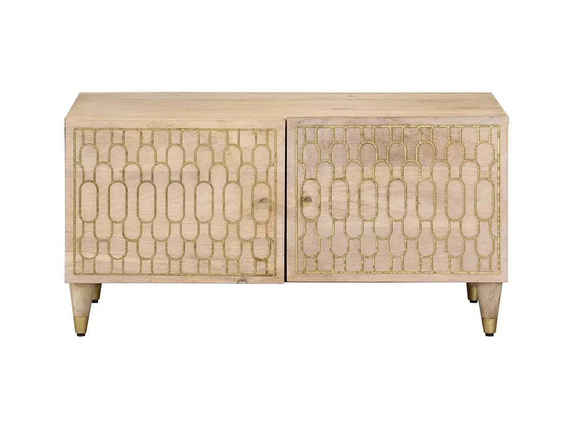 Table basse 80x50x40 cm bois de manguier massif FR15254