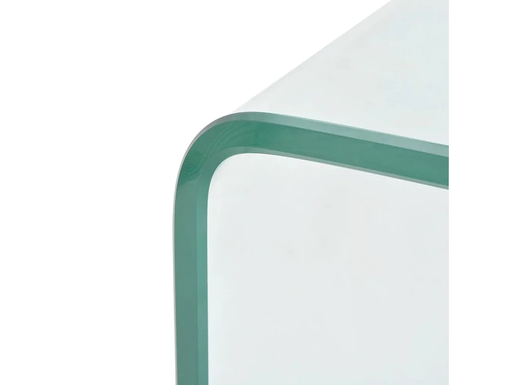 Table basse 98x45x30 cm Verre trempé Transparent FR12023