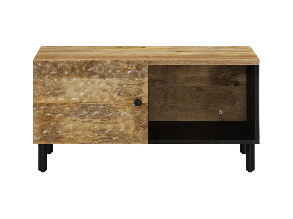 Table basse 80x50x40 cm bois de manguier massif FR78348