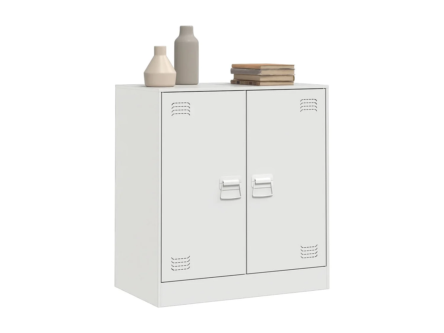 Aparador 67x39x73 cm aço branco PT755729