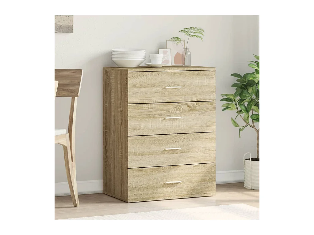 Buffet chêne sonoma 60x39x80 cm bois d'ingénierie FR21608