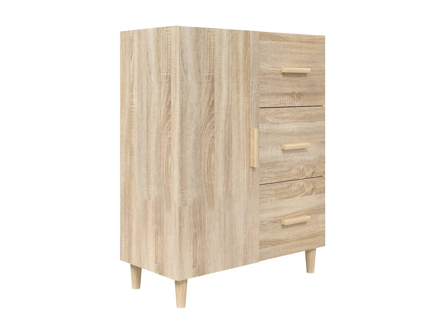 Buffet chêne sonoma 69,5x34x90 cm bois d'ingénierie FR85695