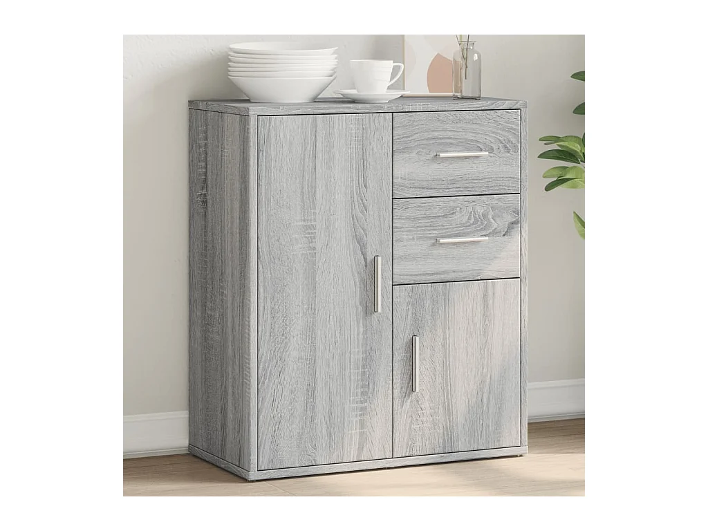 Buffet sonoma gris 60x31x70 cm bois d'ingénierie FR34828