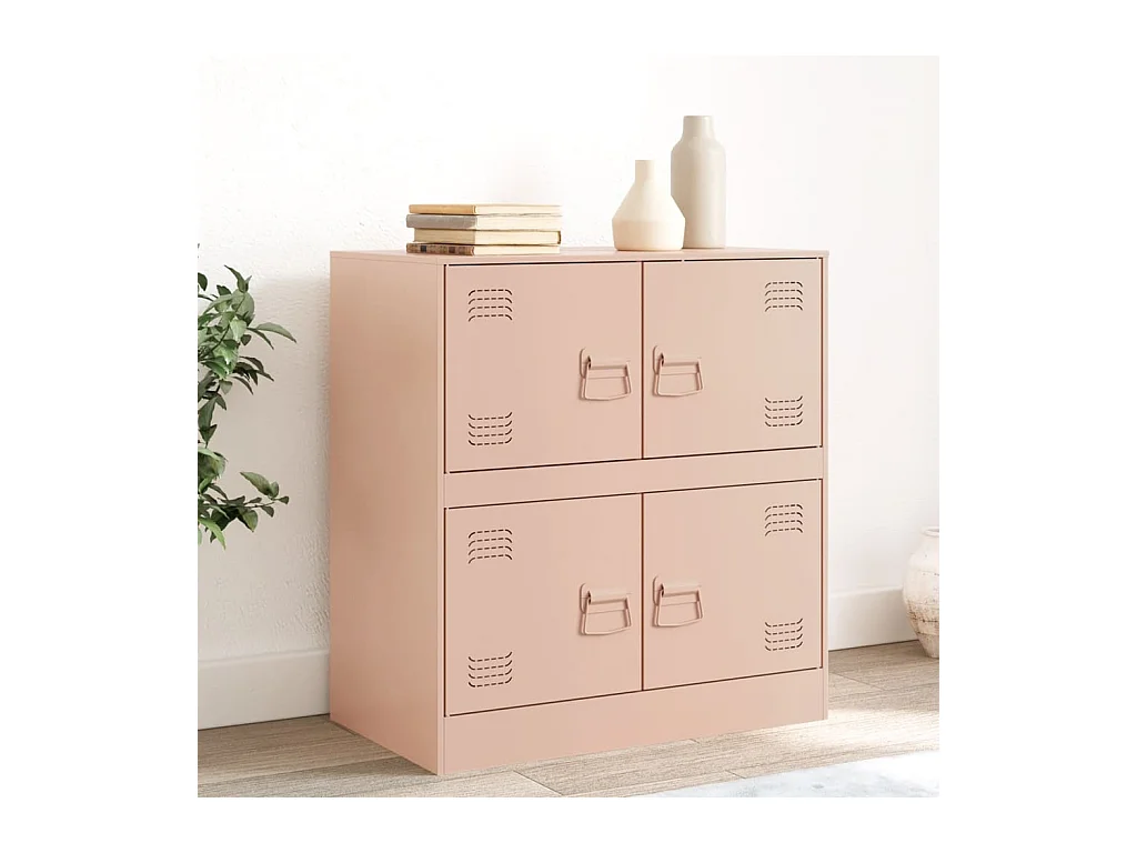 Buffet rose 67x39x73 cm acier FR89799