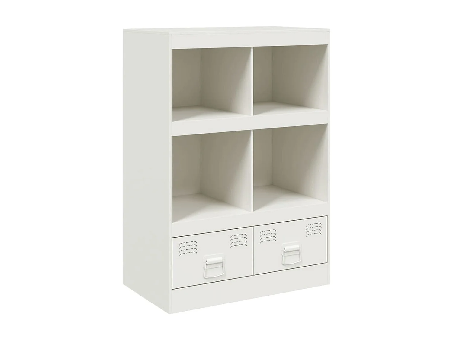 Aparador alto 67x39x95 cm aço branco PT243540