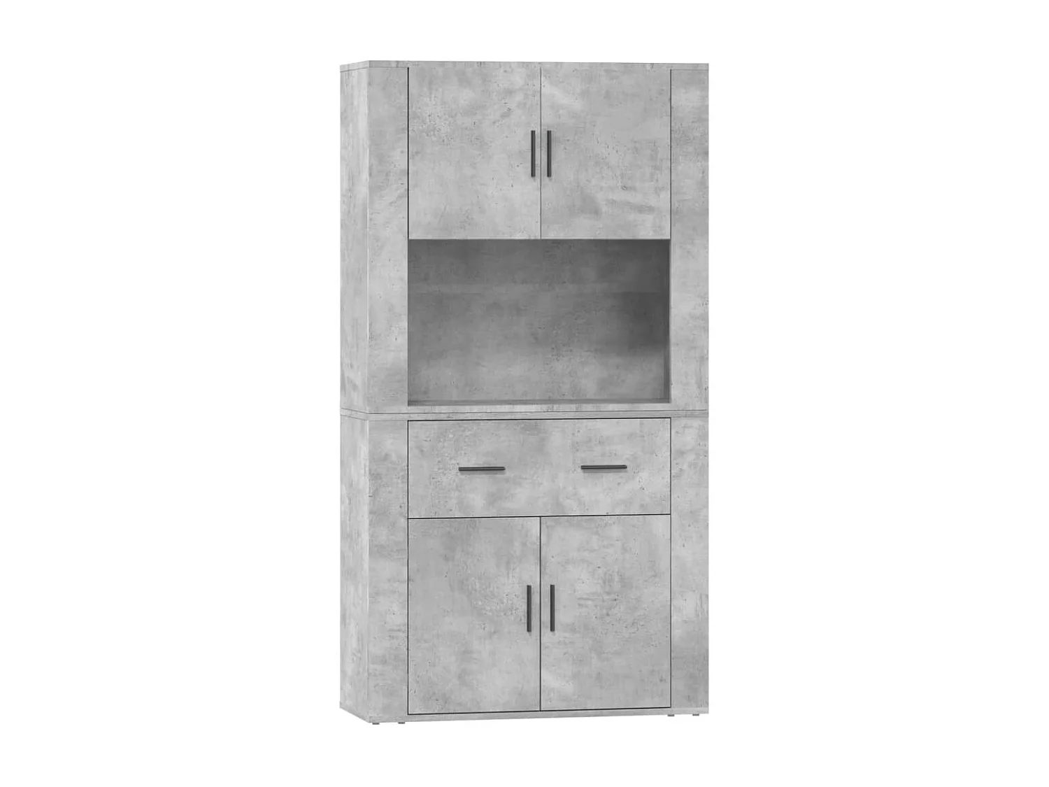 Buffet haut Gris béton Bois d'ingénierie FR61015