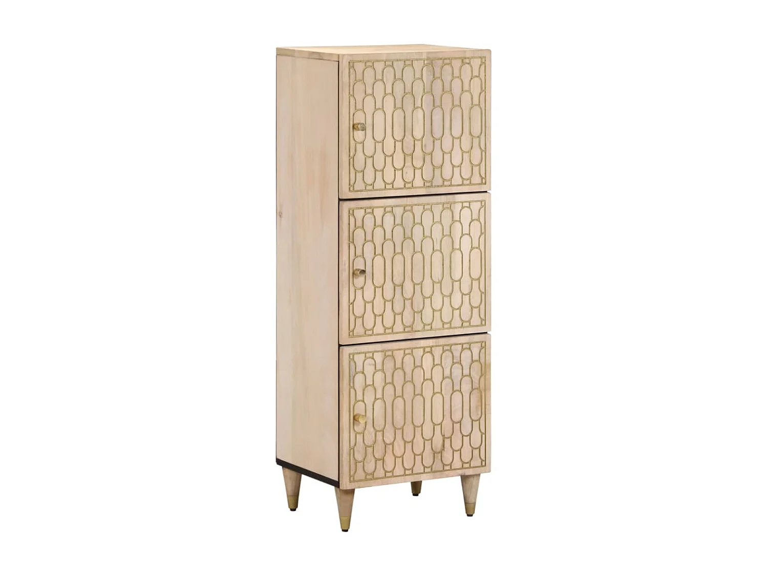 Buffet haut 40x33x110 cm bois de manguier massif FR41907