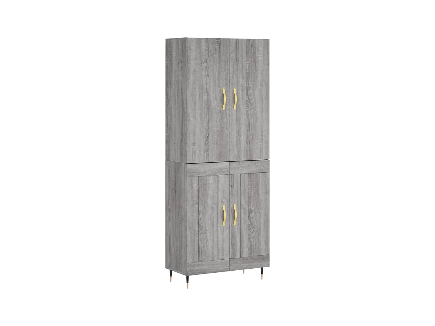 Buffet haut Sonoma gris 69,5x34x180 cm Bois d'ingénierie FR98641