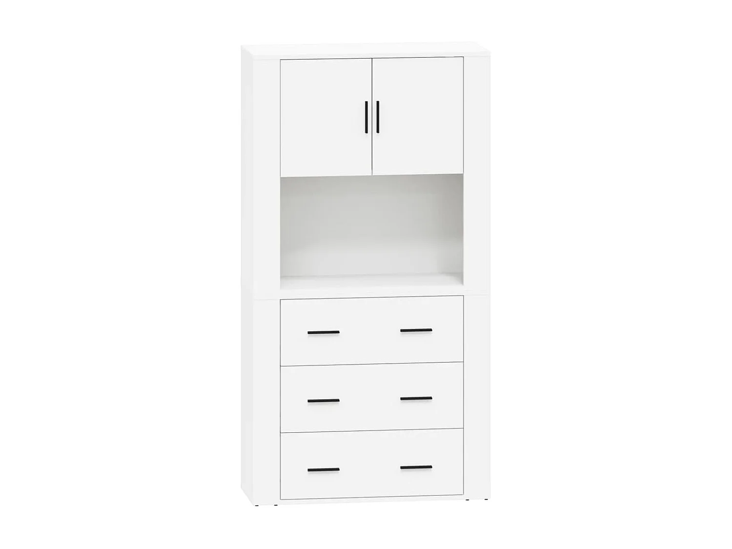 Buffet haut Blanc Bois d'ingénierie FR96855