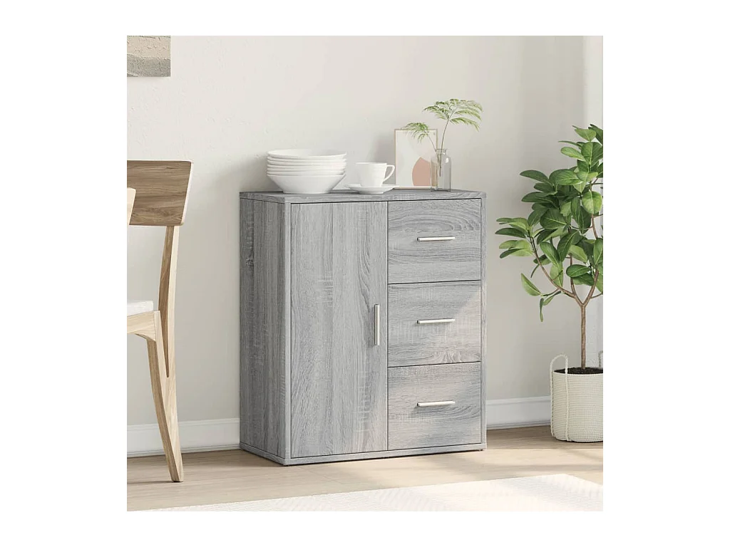 Buffet sonoma gris 60x31x70 cm bois d'ingénierie FR42681
