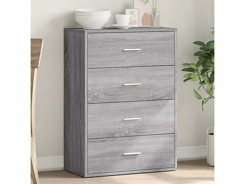 Buffet sonoma gris 60x31x84 cm bois d'ingénierie FR92063