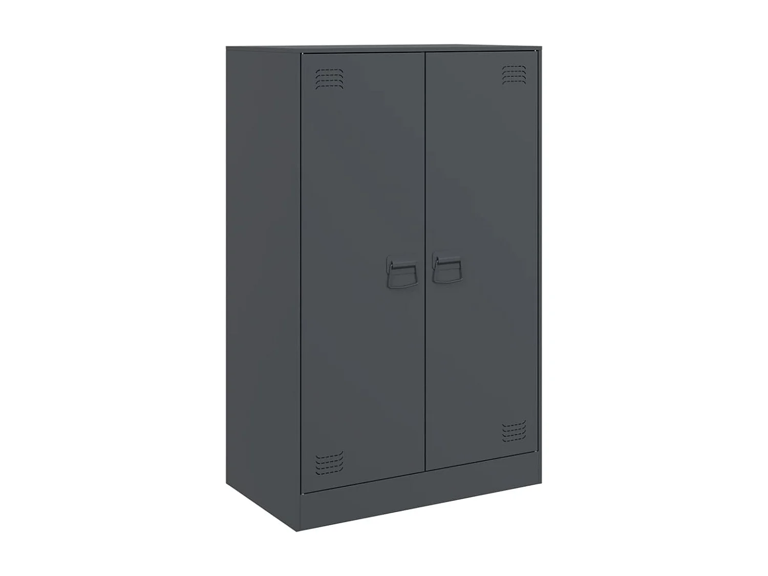 Buffet anthracite 67x39x107 cm acier FR63191