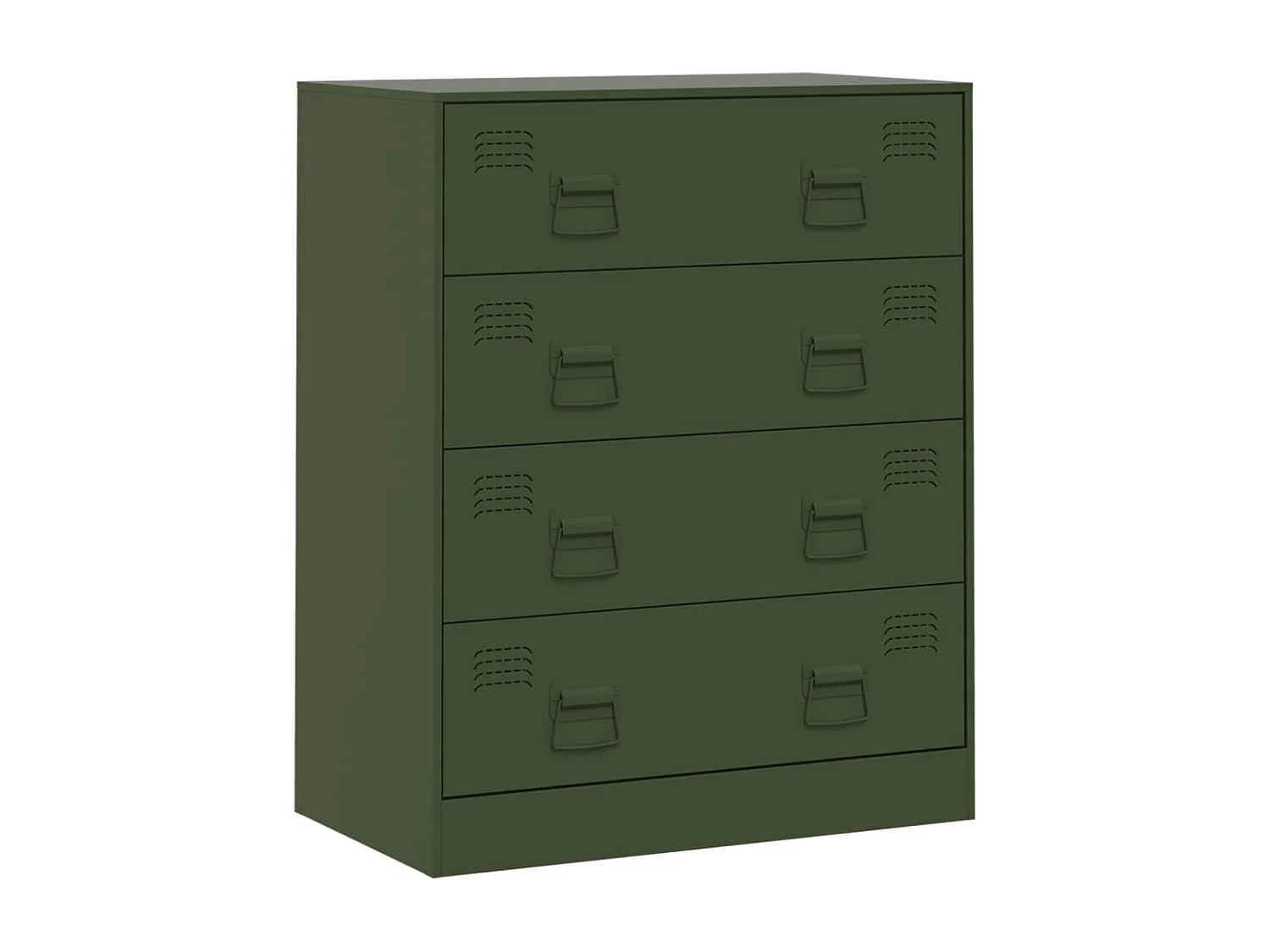 Buffet vert olive 67x39x83 cm acier FR54003