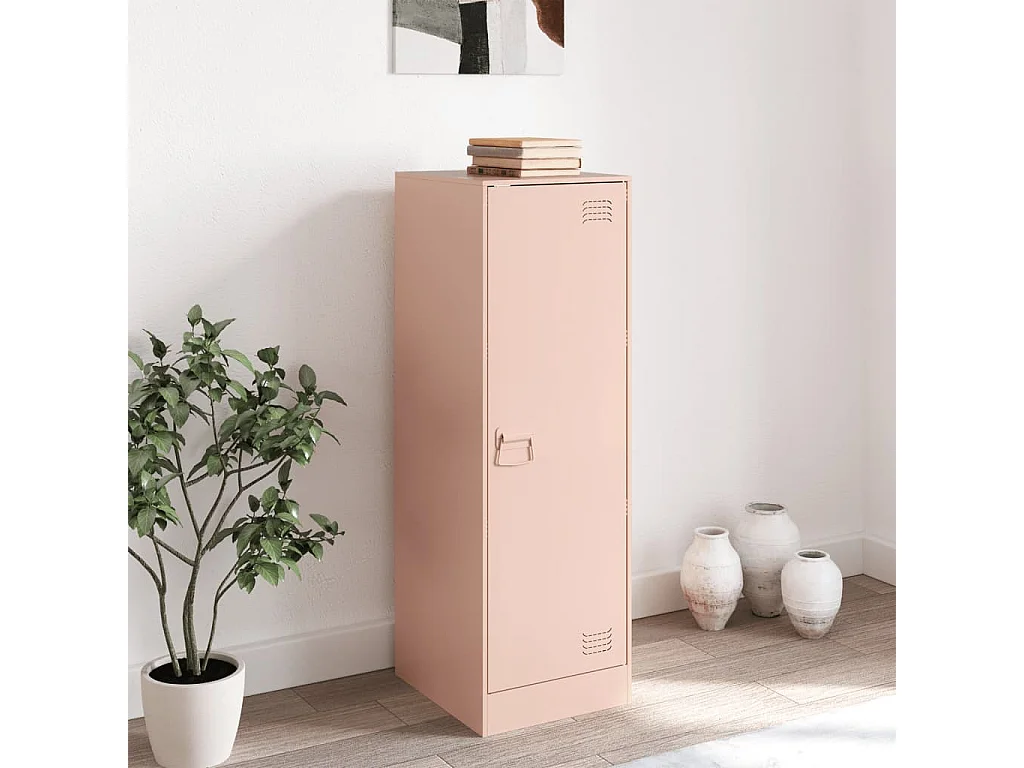 Buffet rose 34,5x39x107 cm acier FR50912