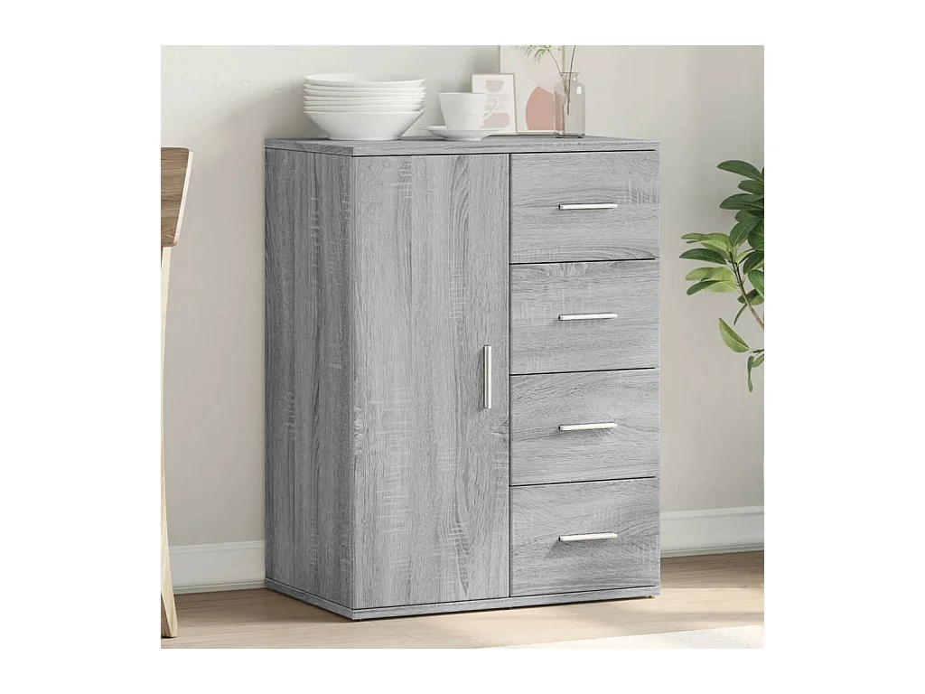 Buffet sonoma gris 59x39x80 cm bois d'ingénierie FR92804