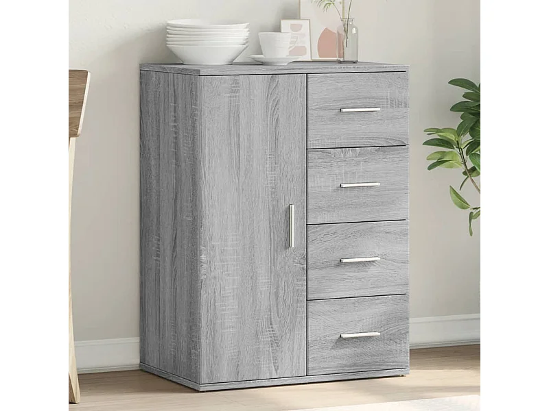 Buffet sonoma gris 59x39x80 cm bois d'ingénierie FR92804
