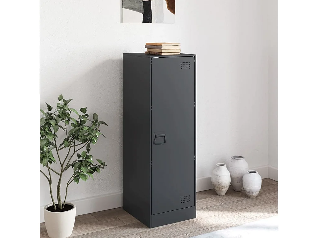 Buffet anthracite 34,5x39x107 cm acier FR22003