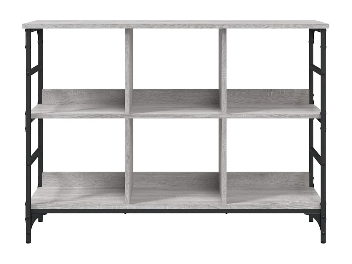 Aparador de madera de ingeniería gris Sonoma 102x32x73,5 cm ES410318