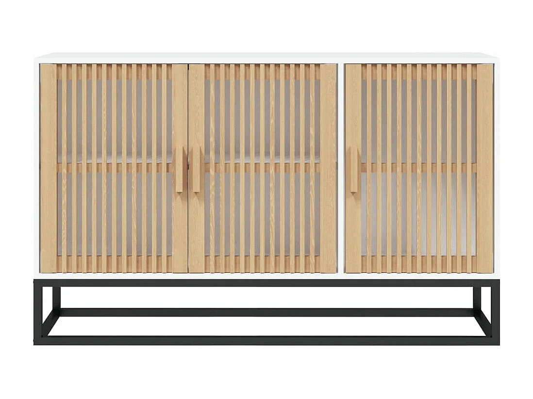 Buffet blanc 105x30x65 cm bois d'ingénierie FR56720