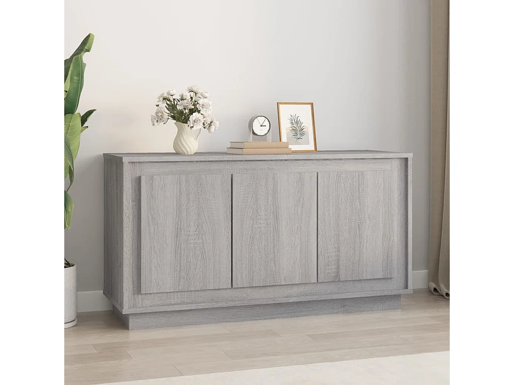 Buffet sonoma gris 102x35x55 cm bois d'ingénierie FR62359