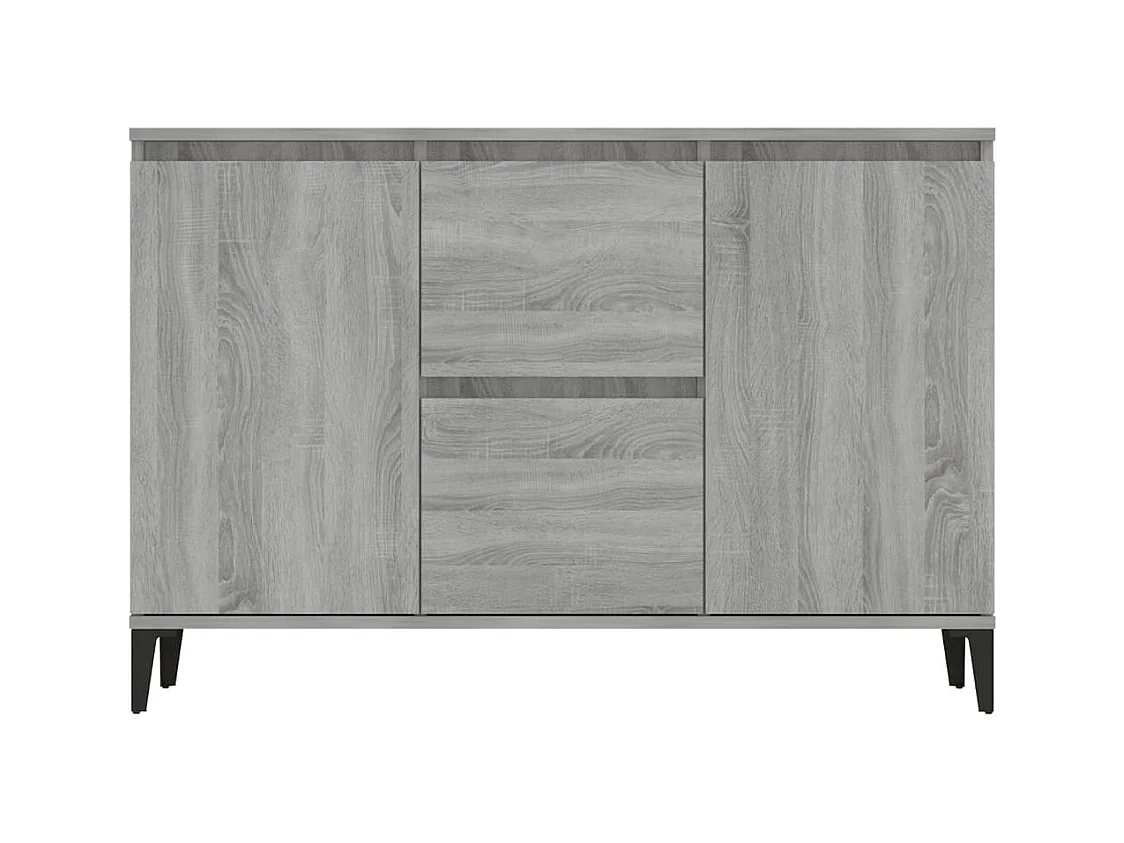 Buffet Sonoma gris 104x35x70 cm Bois d'ingénierie FR87593