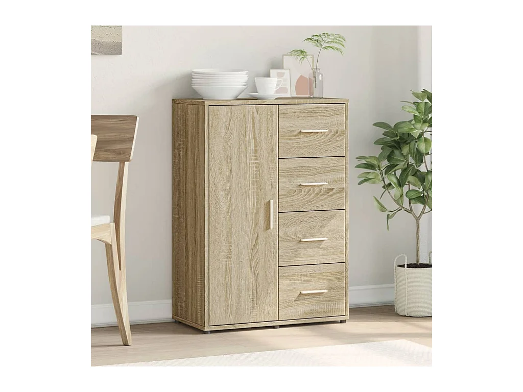 Buffet chêne sonoma 60x31x84 cm bois d'ingénierie FR13851