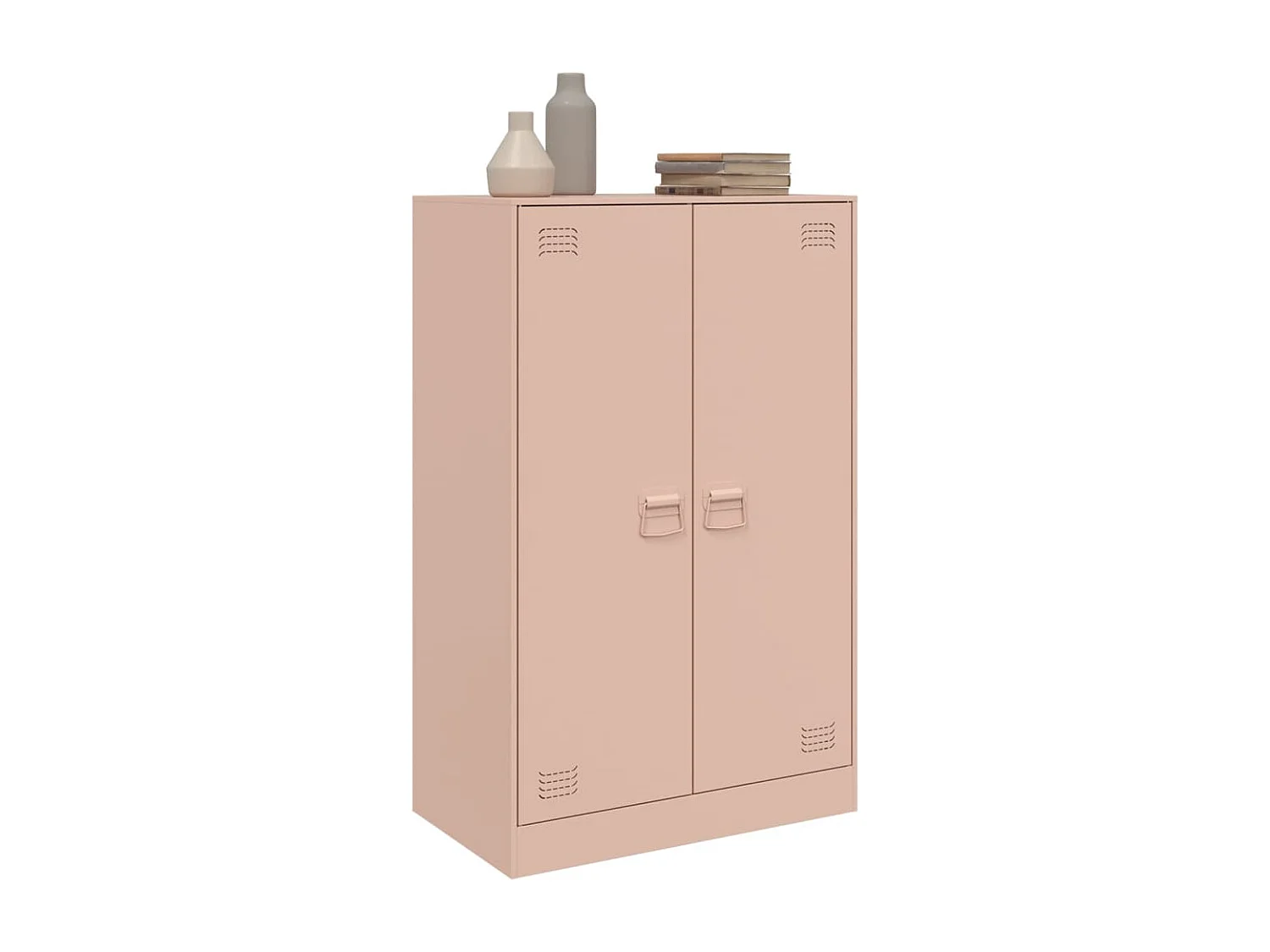 Buffet rose 67x39x107 cm acier FR12875