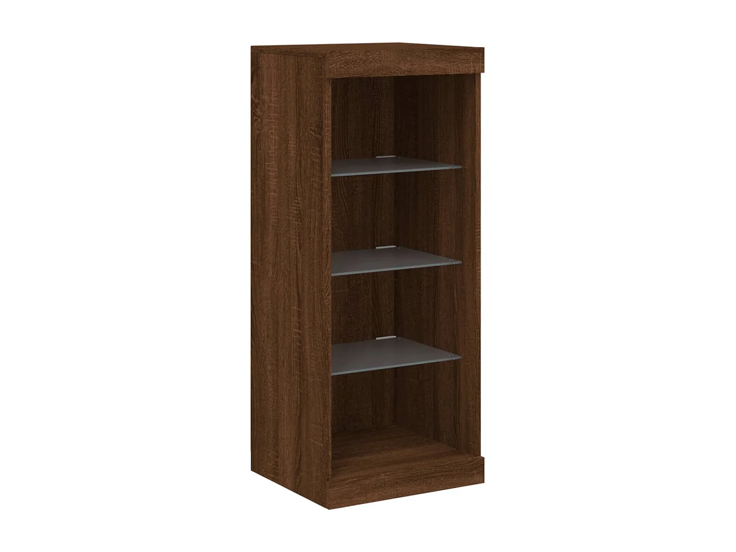 Buffet avec lumières LED chêne marron 41x37x100 cm FR85274