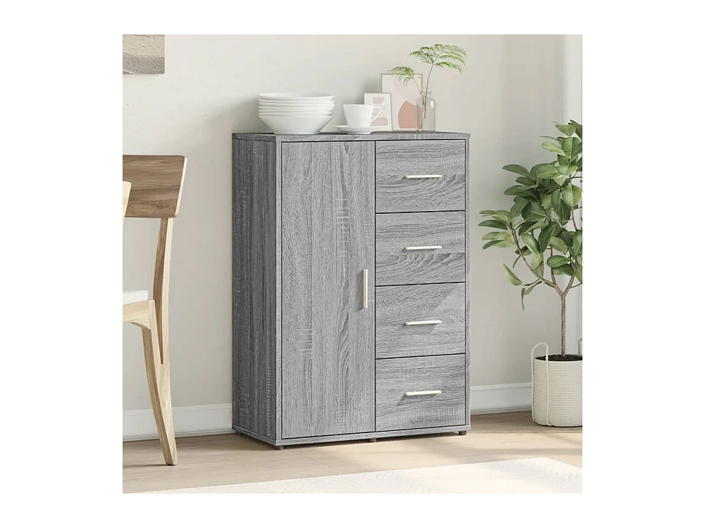 Buffet sonoma gris 60x31x84 cm bois d'ingénierie FR90124