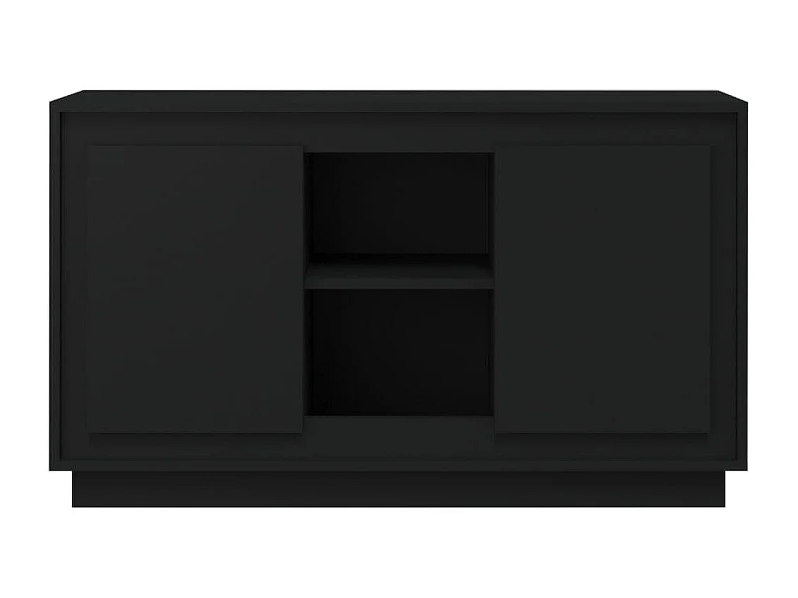 Buffet Noir 102x35x60 cm bois d'ingénierie FR69714