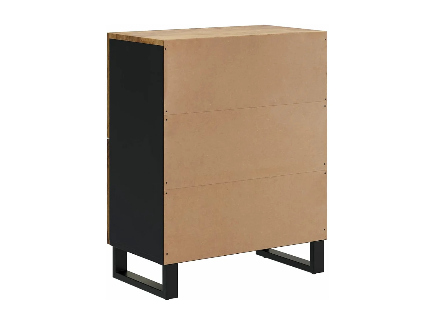 Buffet avec 4 portes 60x33x75 cm bois massif de manguier FR14384