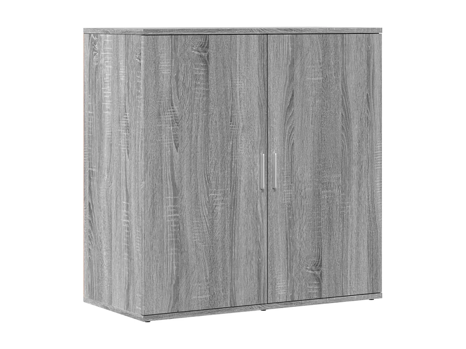 Aparador de madera de ingeniería gris Sonoma 79x38x80 cm ES211671