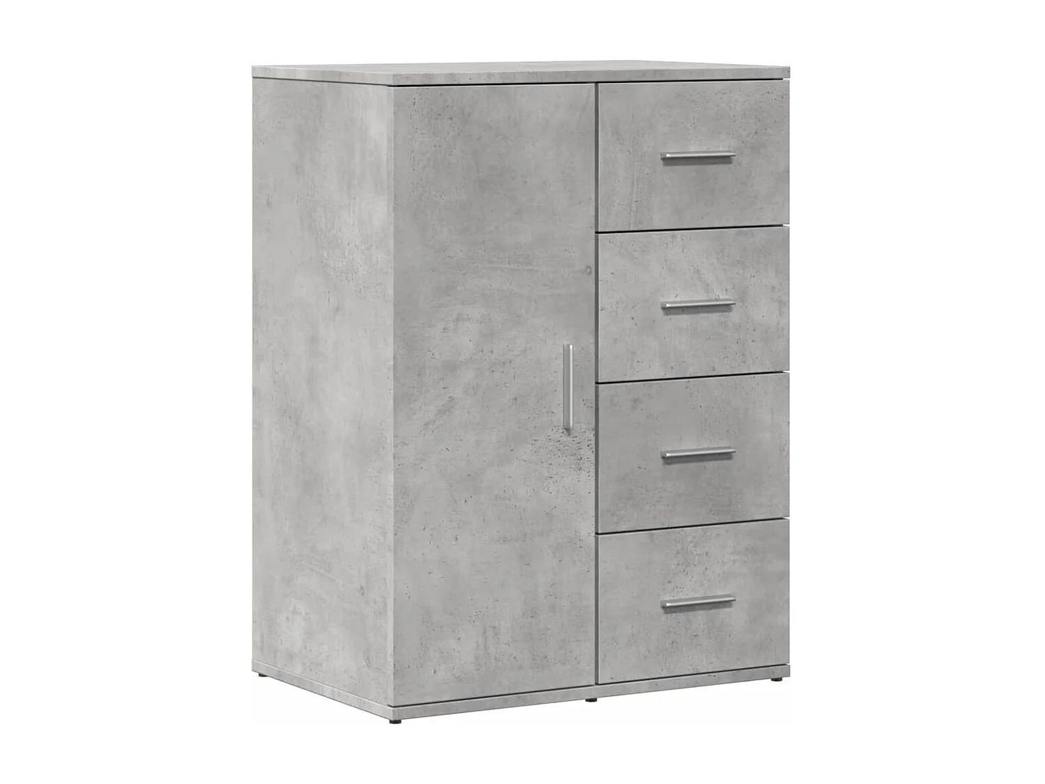 Buffet gris béton 59x39x80 cm bois d'ingénierie FR20471