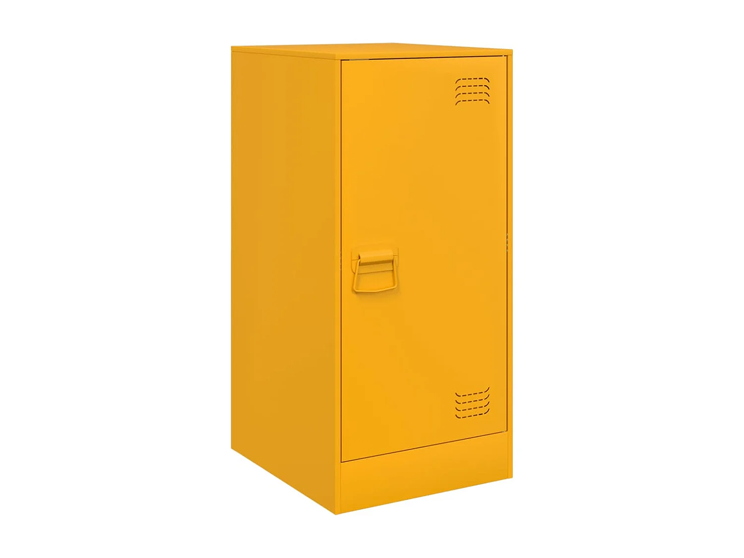 Dressoir 34,5x39x73 cm staal mosterdgeel BE254623