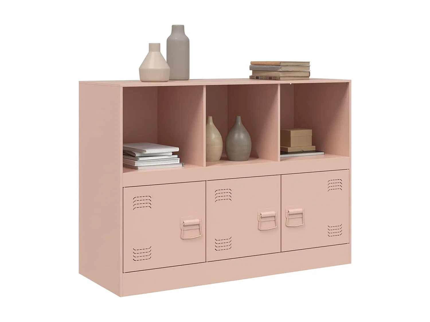 Buffet rose 99x39x73 cm acier FR41113