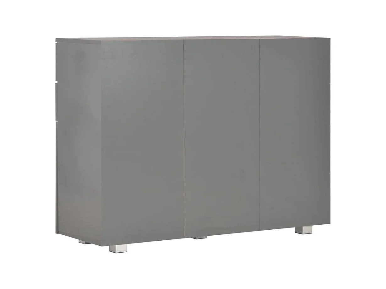 Buffet Gris brillant 107x35x80,5 cm FR37101