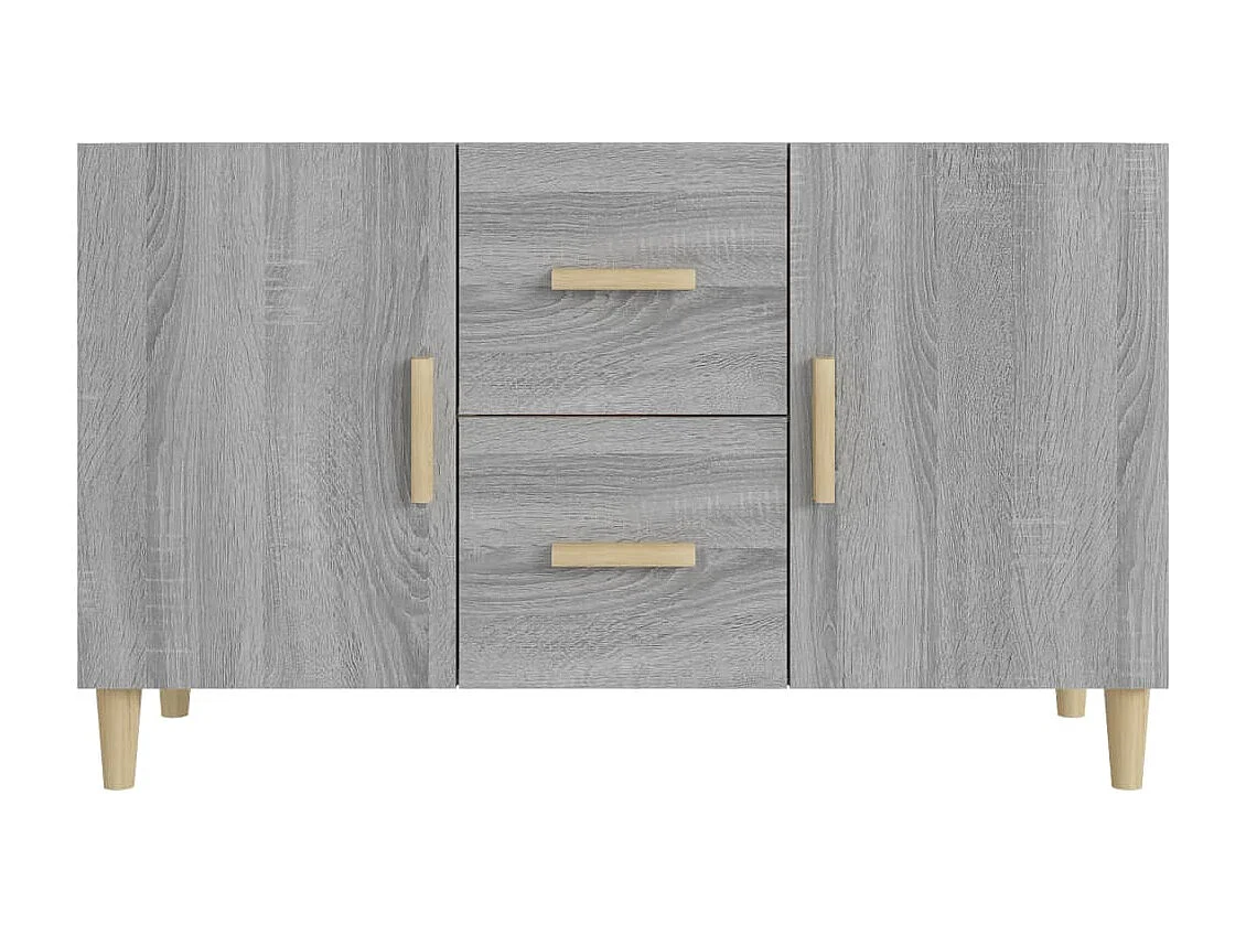 Aparador de madera de ingeniería gris Sonoma 100x36x60 cm ES430100