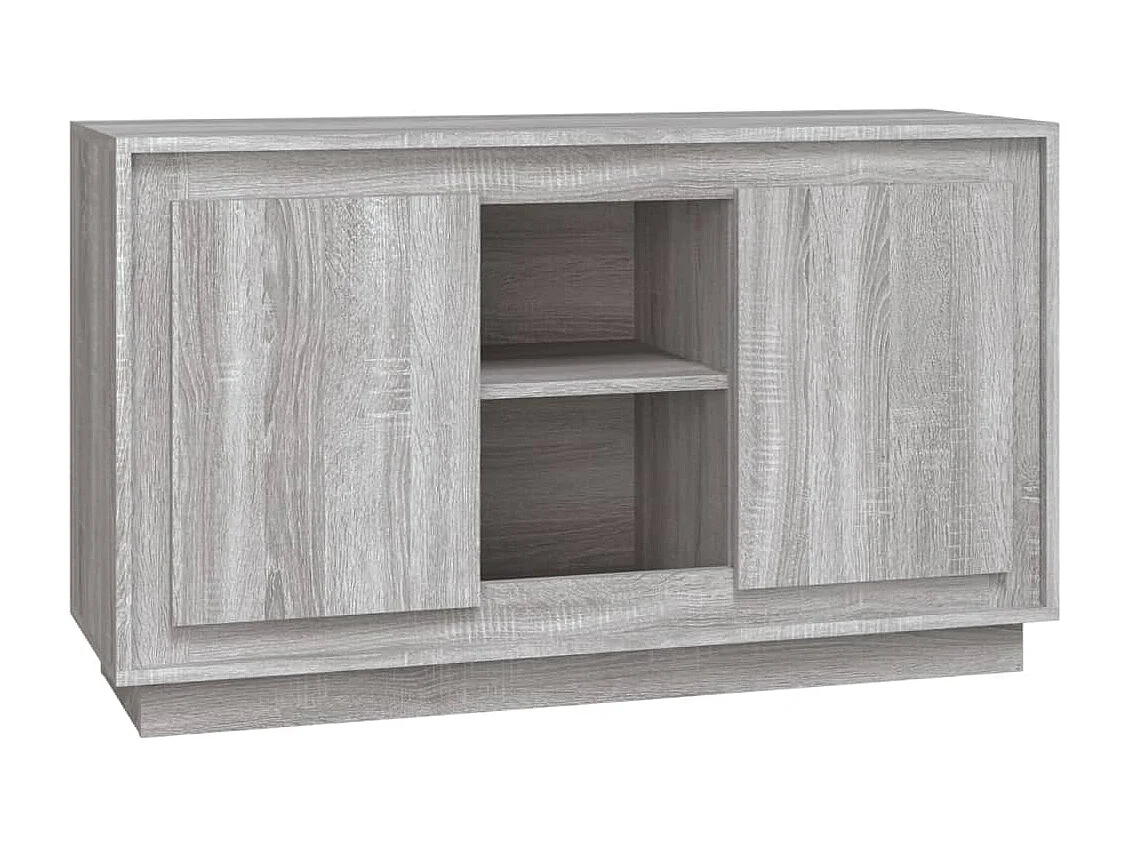 Aparador de madera contrachapada gris Sonoma 102x35x60 cm ES873459