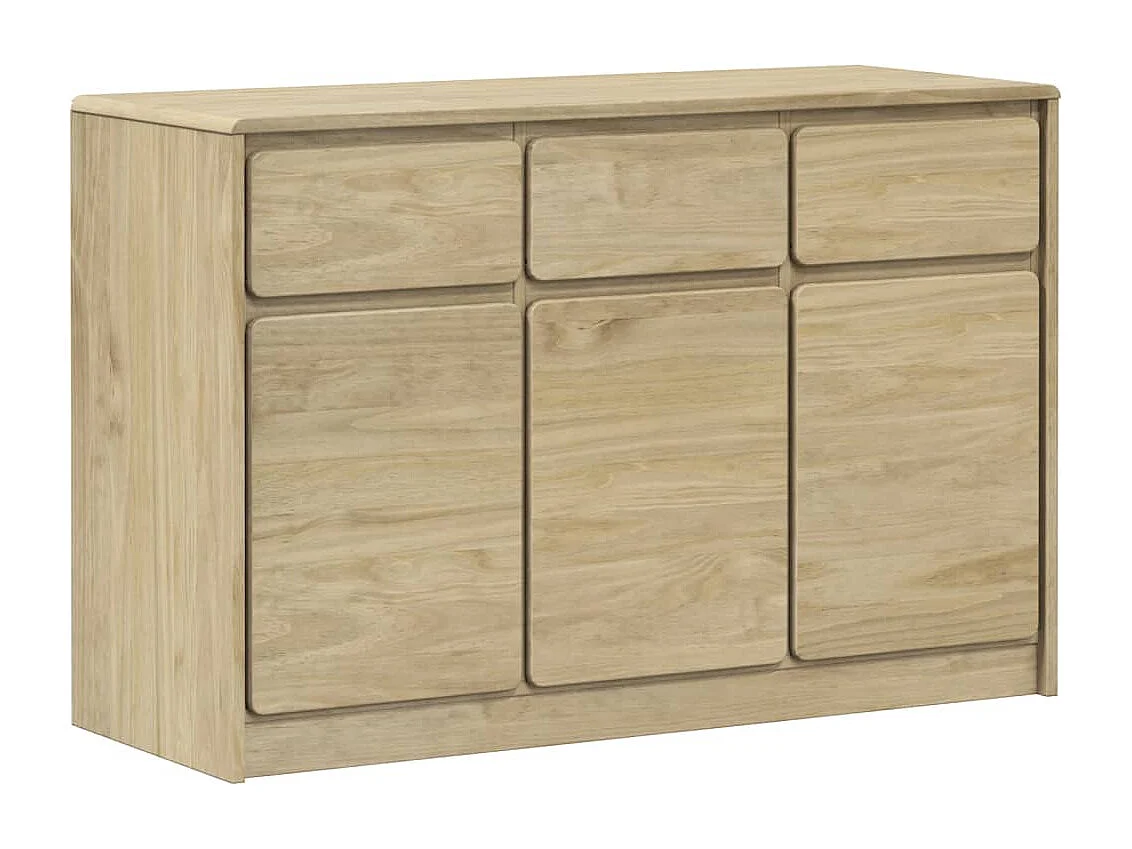 Buffet SAUDA chêne 114x43x75,5 cm bois massif de pin FR94430