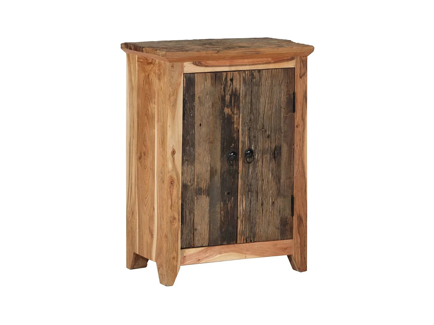 Buffet 55x33x75 cm bois massif d'acacia et bois de récupération FR43352