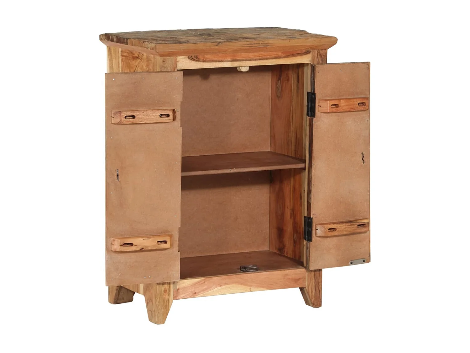 Buffet 55x33x75 cm bois massif d'acacia et bois de récupération FR43352