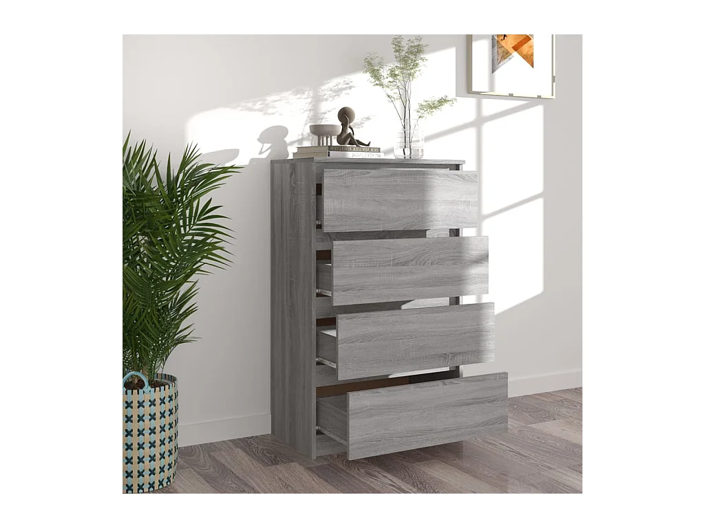 Buffet Sonoma gris 60x35x98,5 cm Bois d'ingénierie FR59048