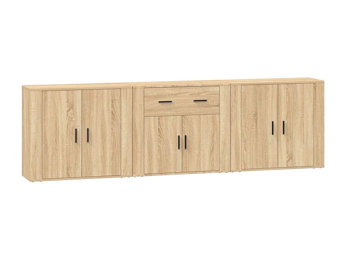 Buffets 3 pcs Chêne sonoma Bois d'ingénierie FR66581