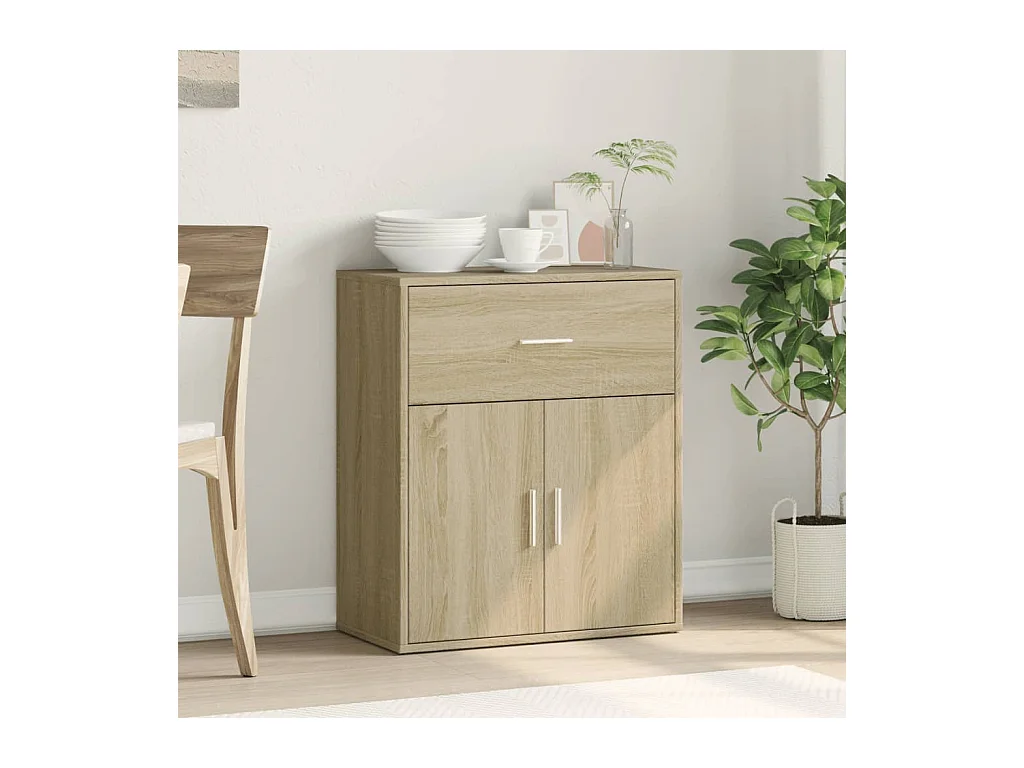 Buffet chêne sonoma 60x31x70 cm bois d'ingénierie FR73130
