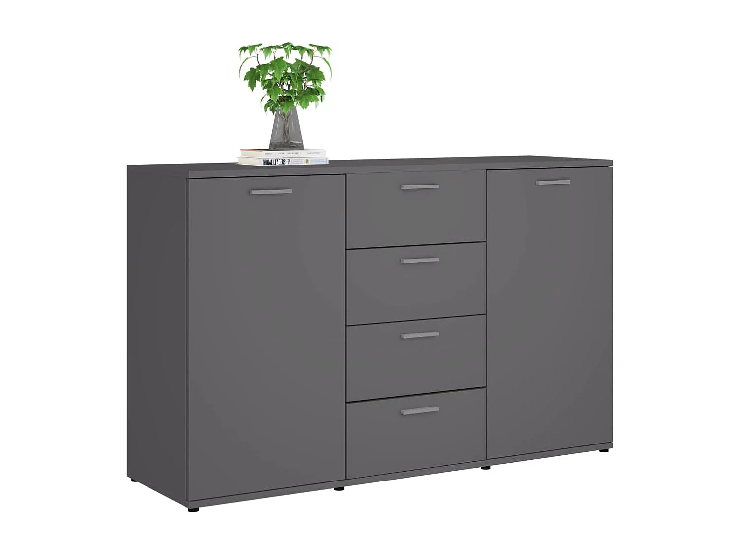Buffet Gris 120x35,5x75 cm Bois d'ingénierie FR24845