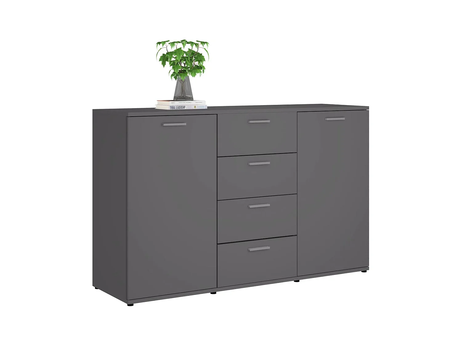Buffet Gris 120x35,5x75 cm Bois d'ingénierie FR24845