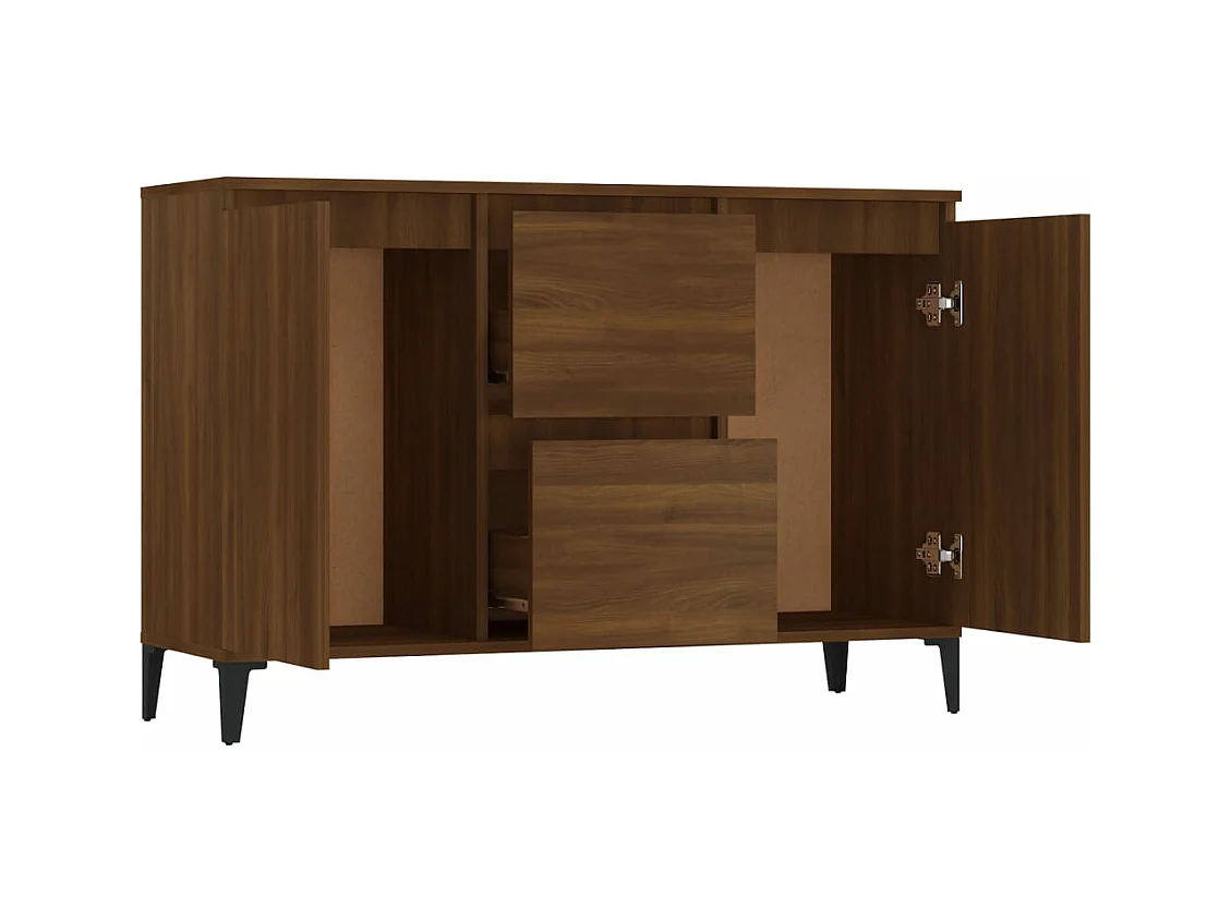 Buffet Chêne marron 104x35x70 cm Bois d'ingénierie FR10170