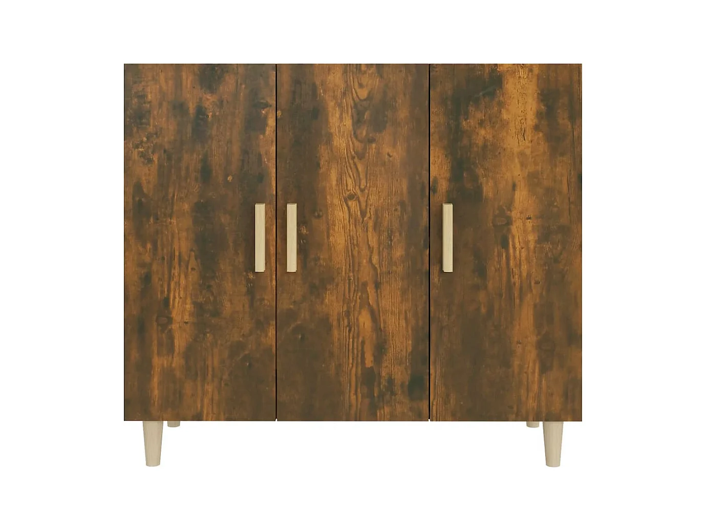 Buffet chêne fumé 90x34x80 cm bois d'ingénierie FR30656