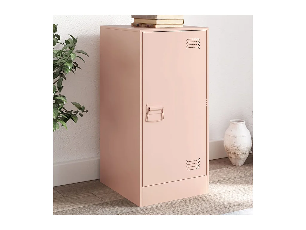 Buffet rose 34,5x39x73 cm acier FR38539