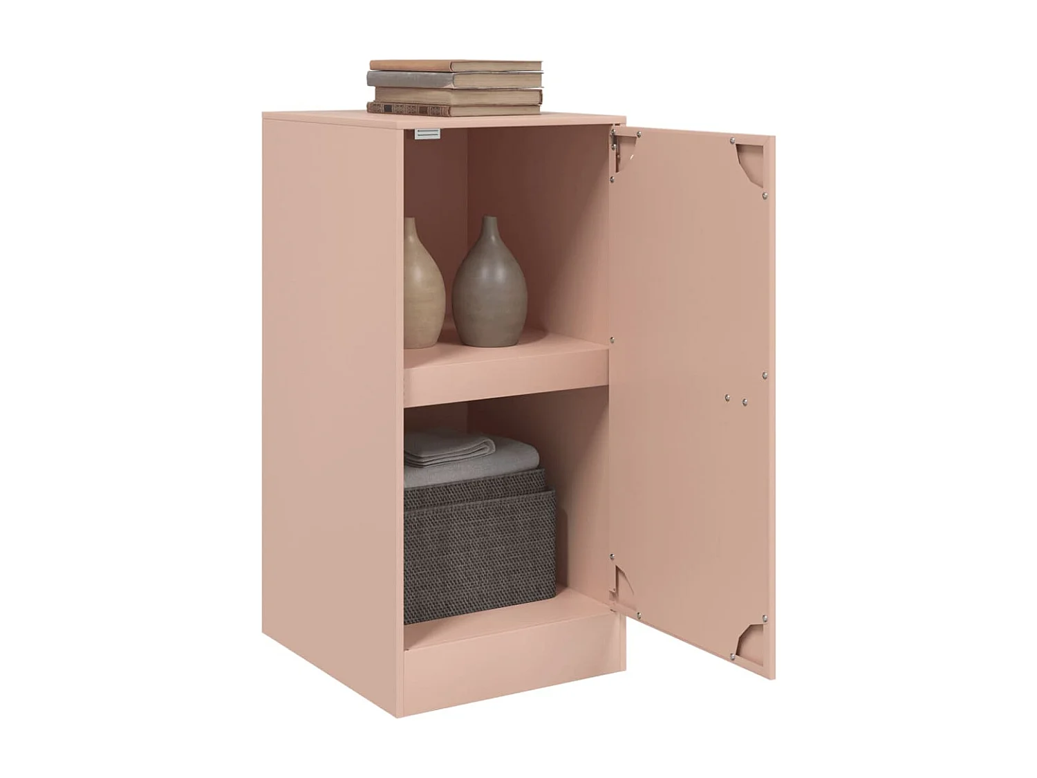 Buffet rose 34,5x39x73 cm acier FR38539